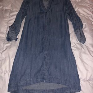 Button Up Denim Dress